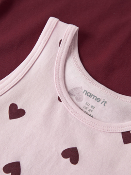 Name It Tank Top 2p Cutie Heart Noos